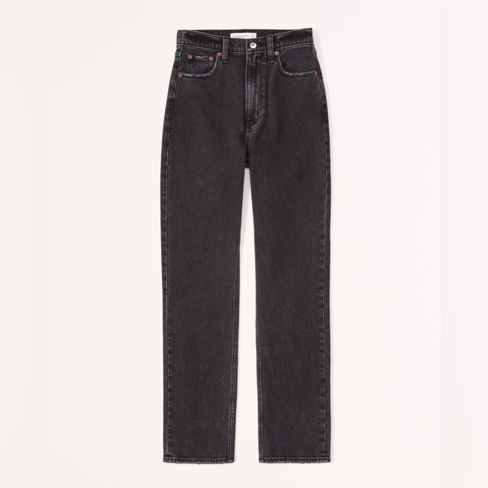 Abercrombie & Fitch Ankle Straight Ultra High Rise - Curve Love